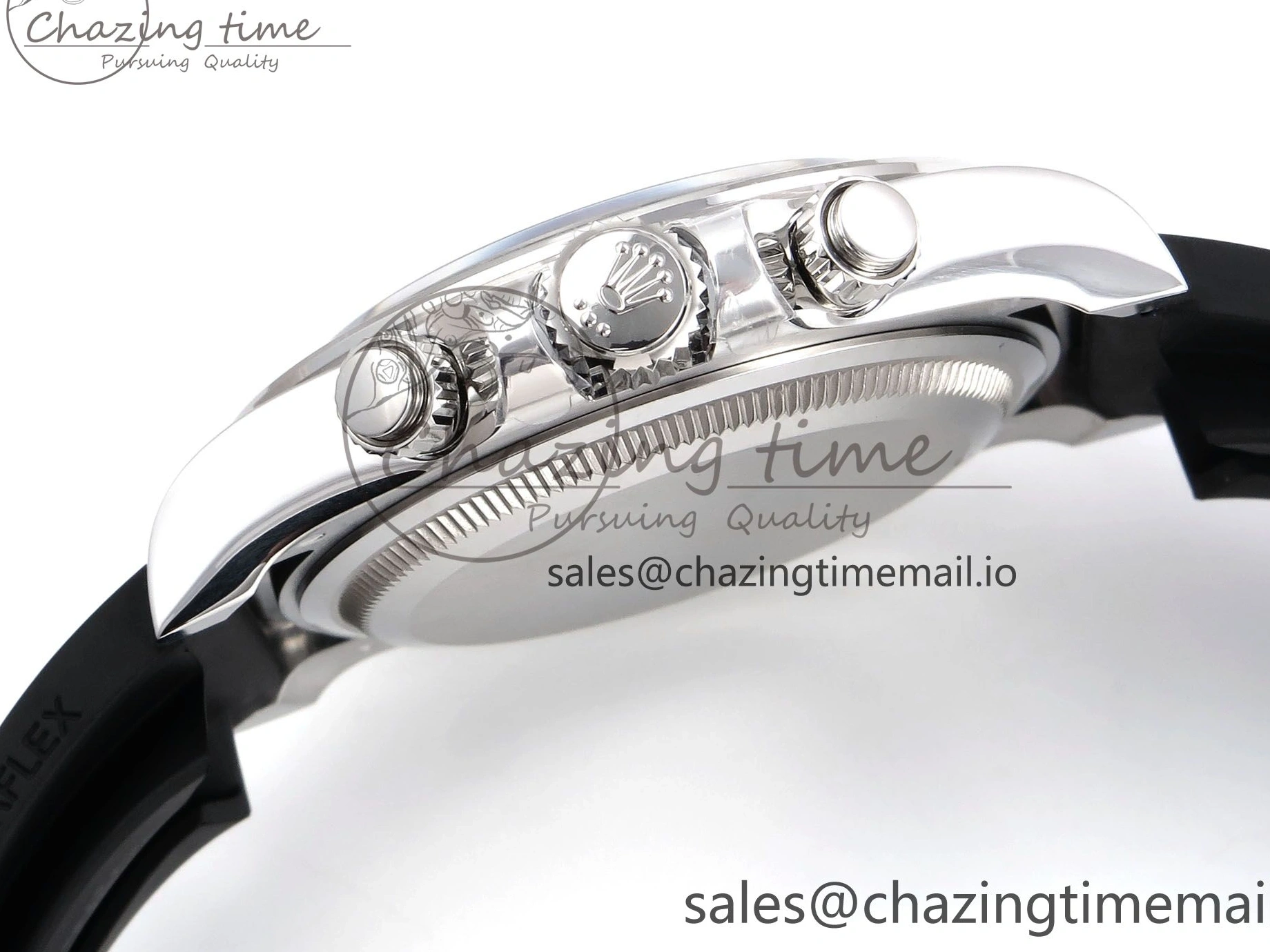 0417 EyeCatching Daytona 126519 LN APSF 1:1 Best Edition Black Diamonds Dial on Oysterflex Strap SH4131（Gain Weight） 1027